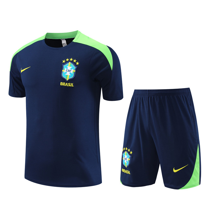 AAA Quality Brazil 23/24 Dark Blue Training Kit Jerseys